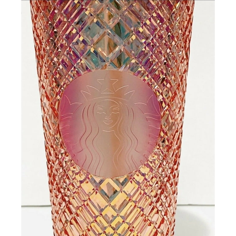 starbucks cold cup rose gold