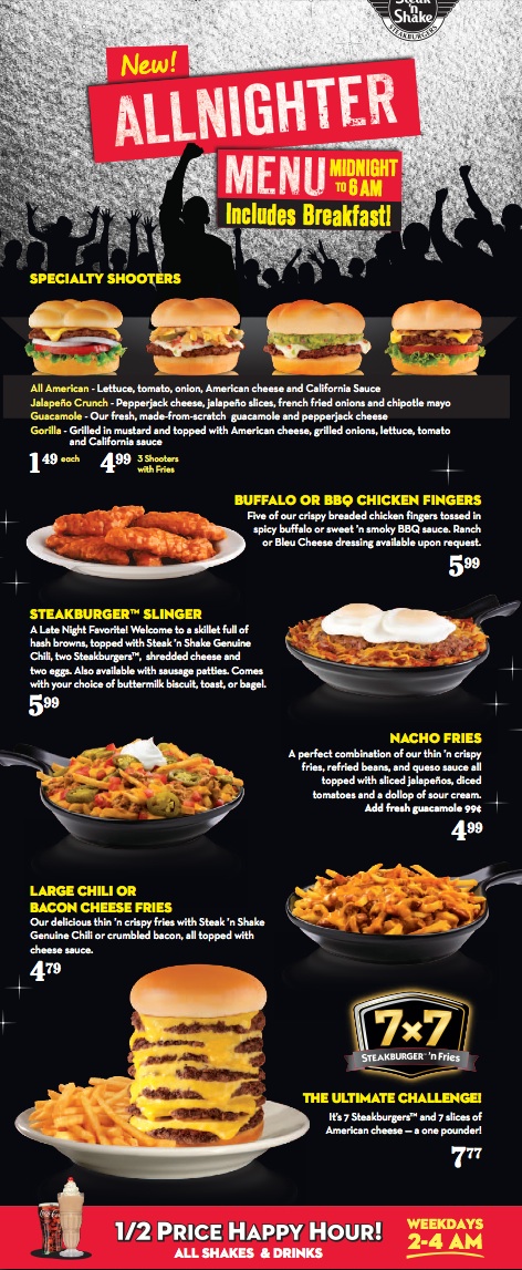 steak n shake menu