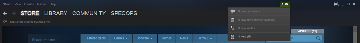 steam hediye geçmişi