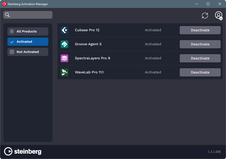 steinberg activation manager