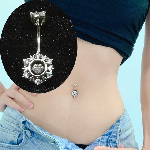 sterling silver navel ring