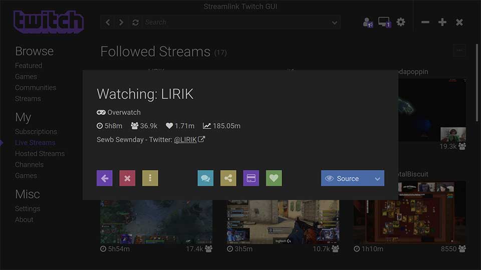 streamlink gui