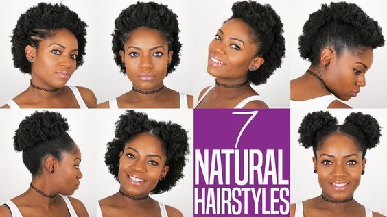 styles for short natural 4c hair