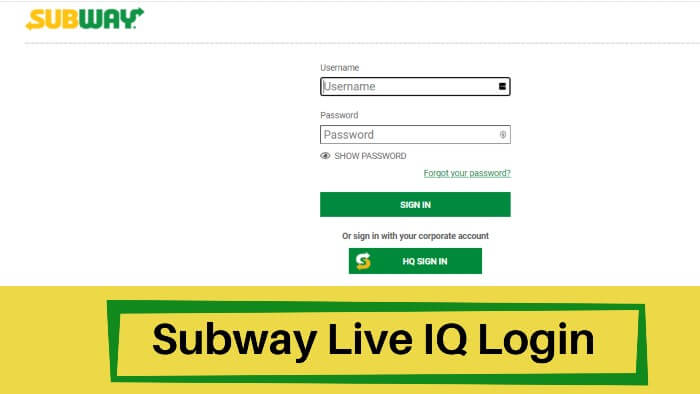 subway the feed login