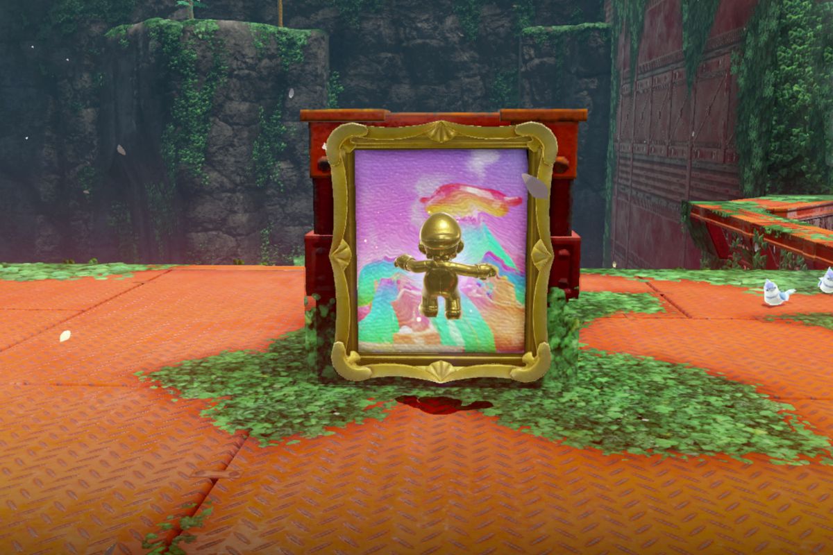 super mario odyssey paintings