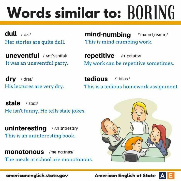 synonym boring