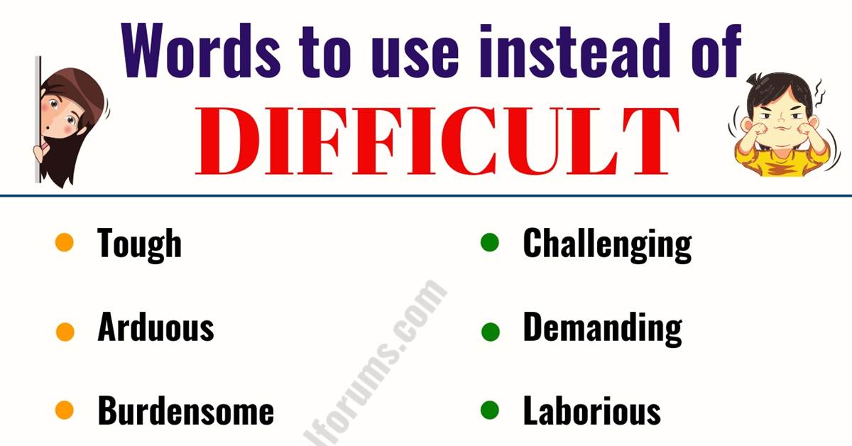 synonym difficult