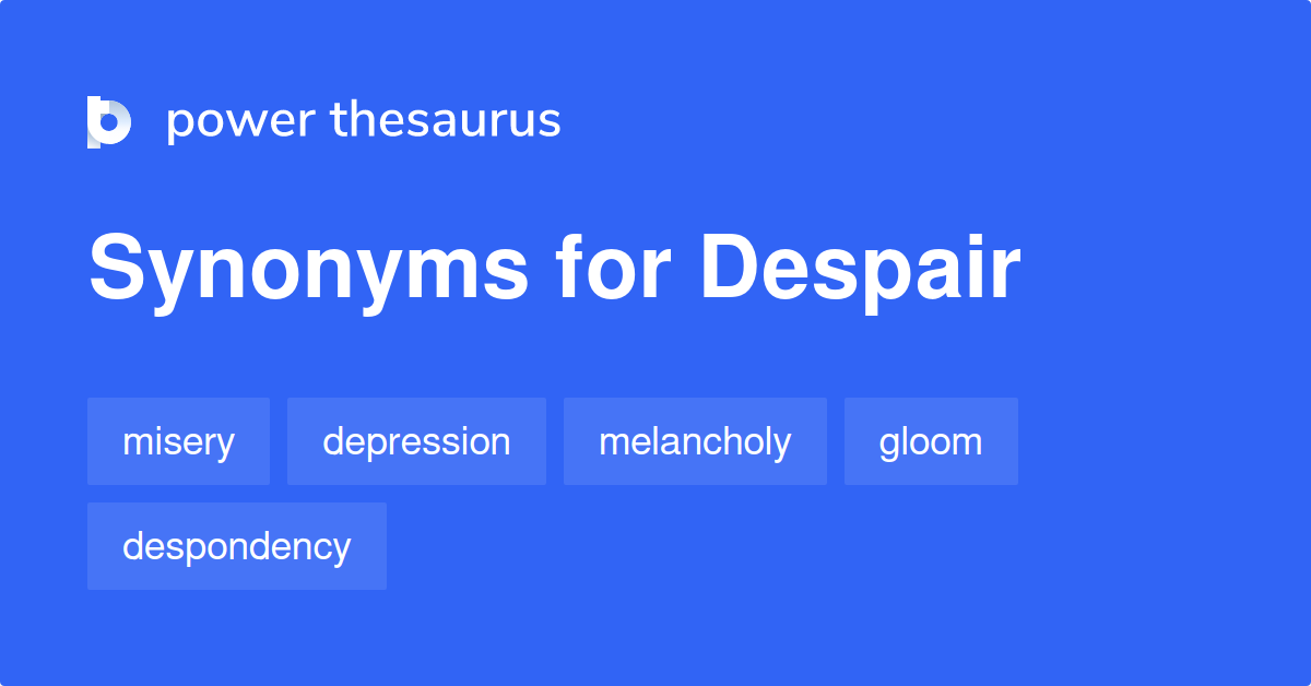 synonym for despair