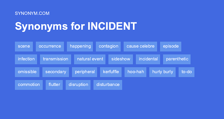 synonym for incident