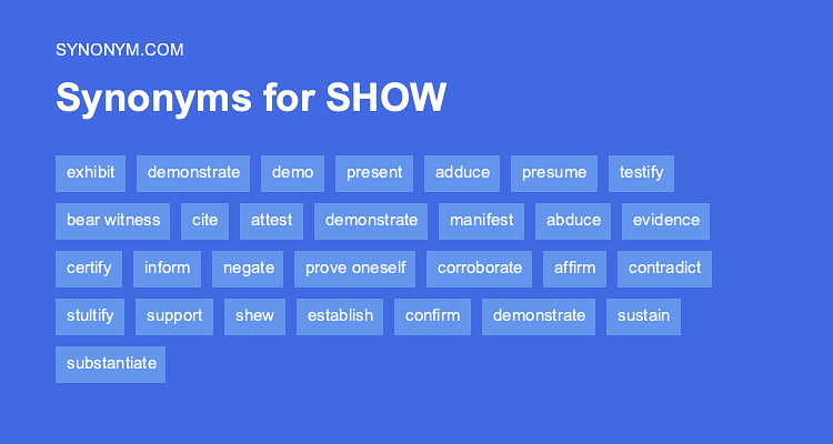 synonym show