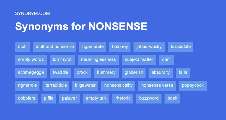 synonyms for nonsense