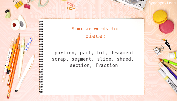 synonyms for piece