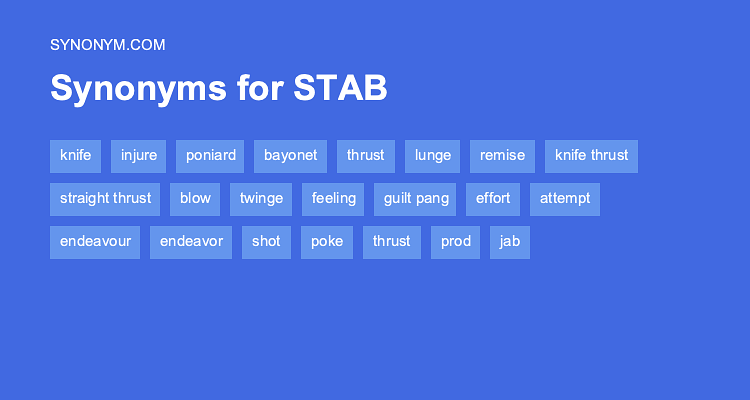 synonyms for stab