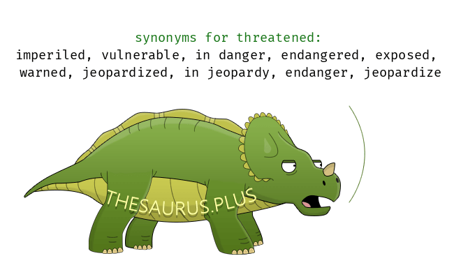 synonyms for threatened