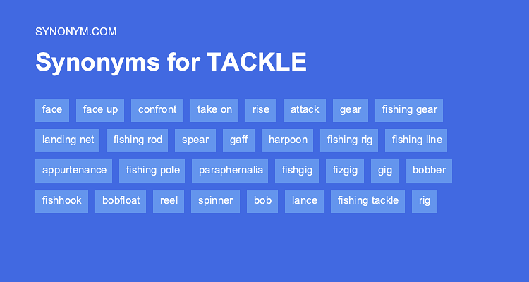 tackles synonym