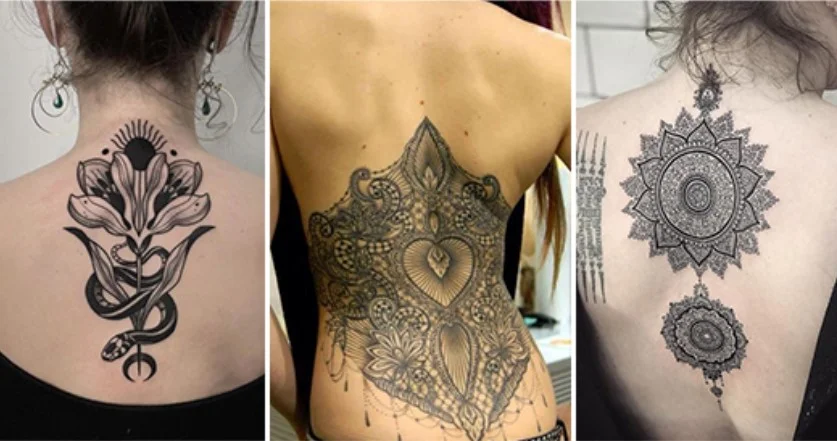 tatouage dos femme