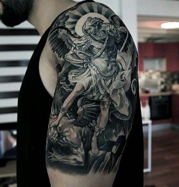 tattoo de angeles y demonios