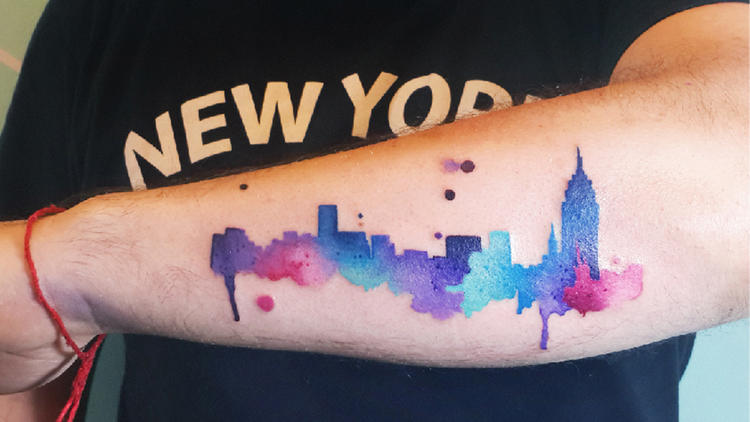 tattoo skyline new york