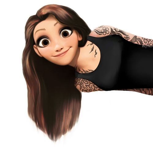 tattooed rapunzel