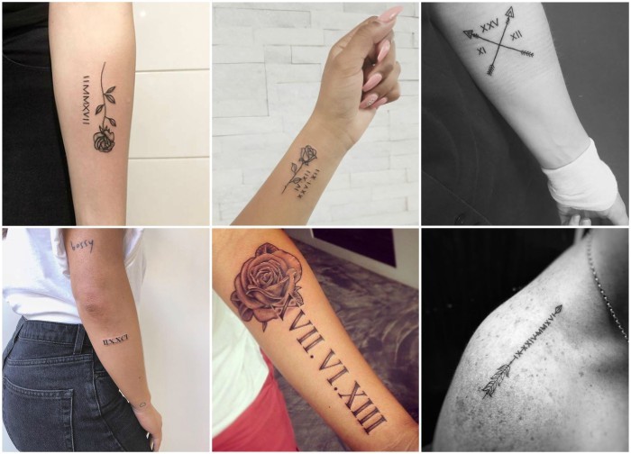 tatuajes de numeros romanos