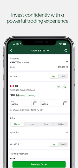 td canada trust app