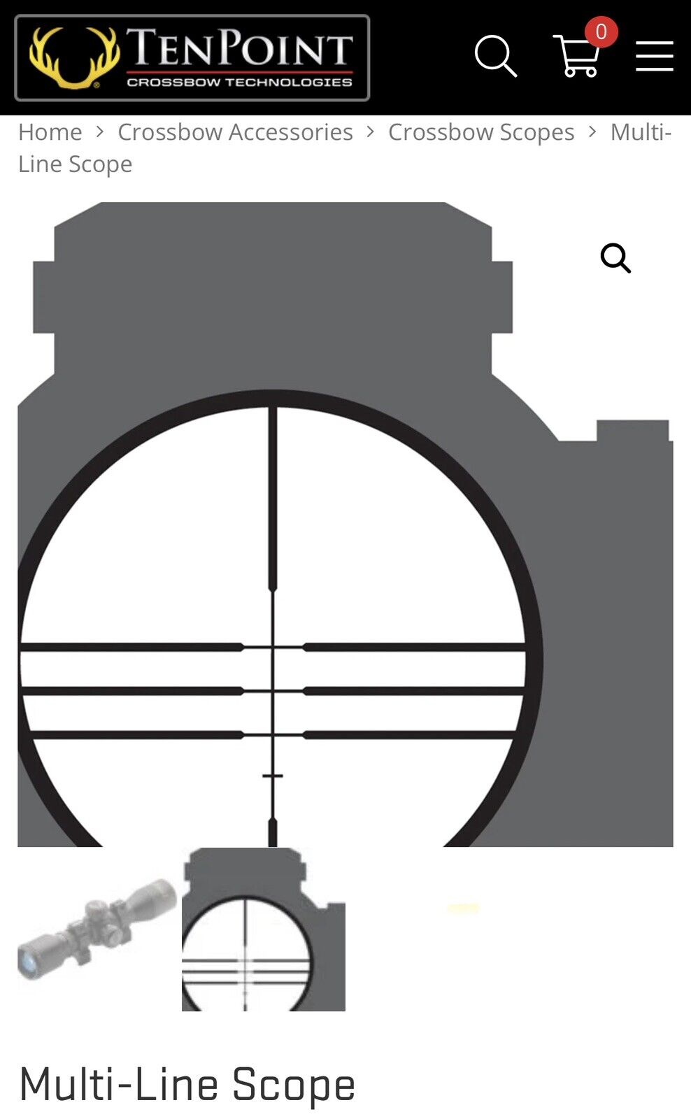 ten point crossbow scope lines