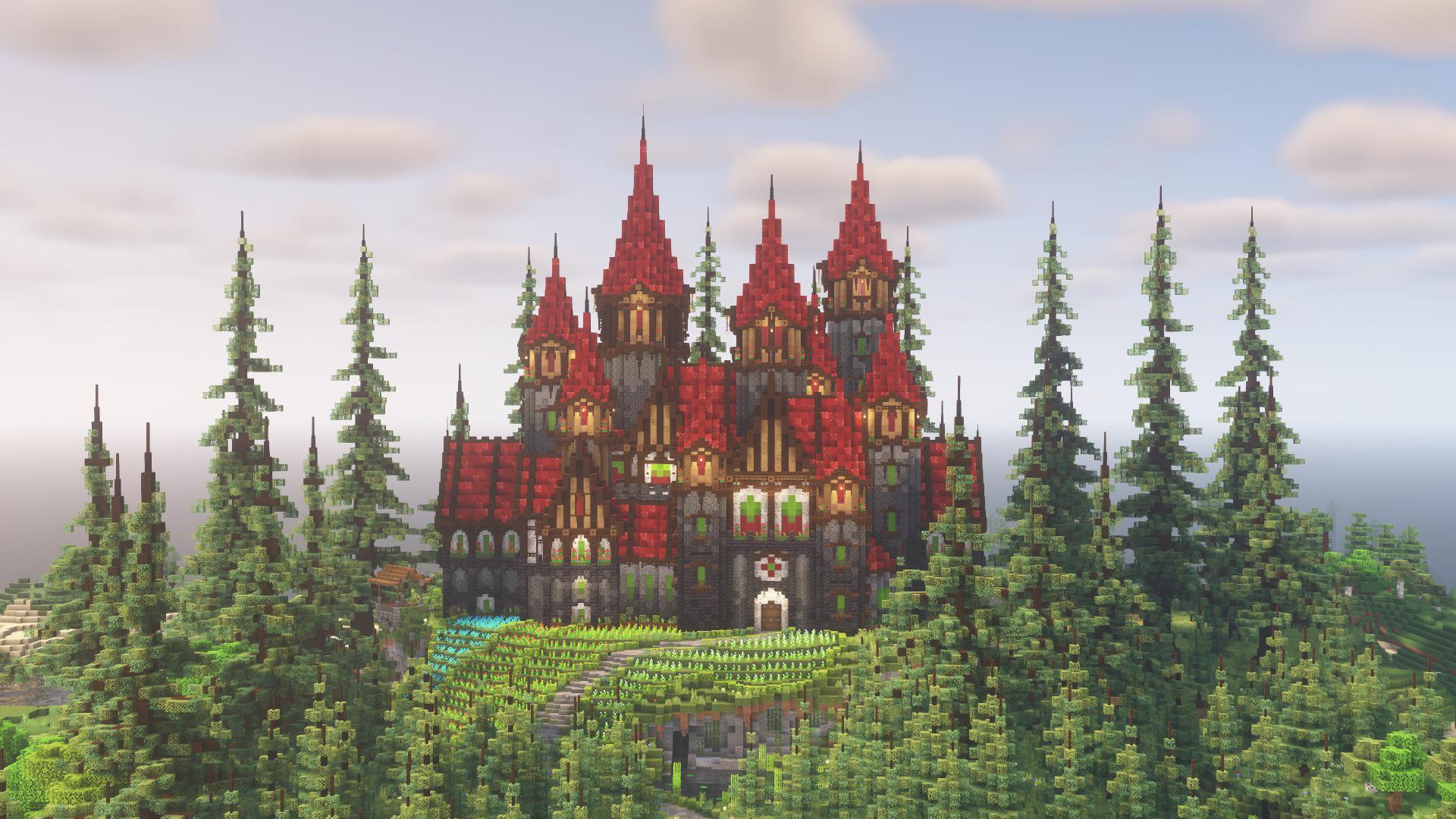 terracotta castle minecraft