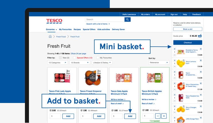 tescos groceries online