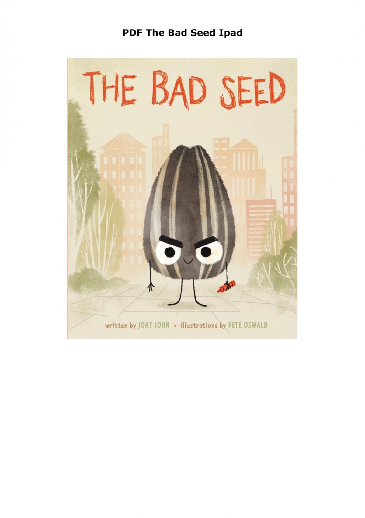 the bad seed book pdf