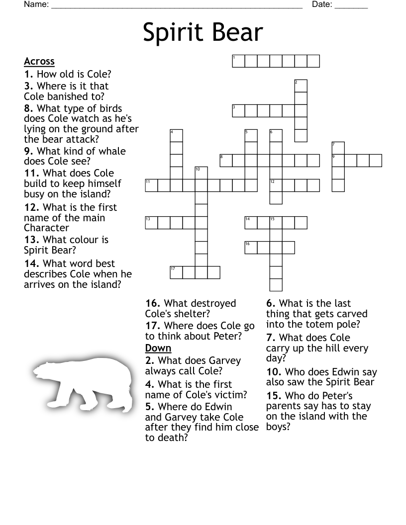 the bare necessities bear crossword