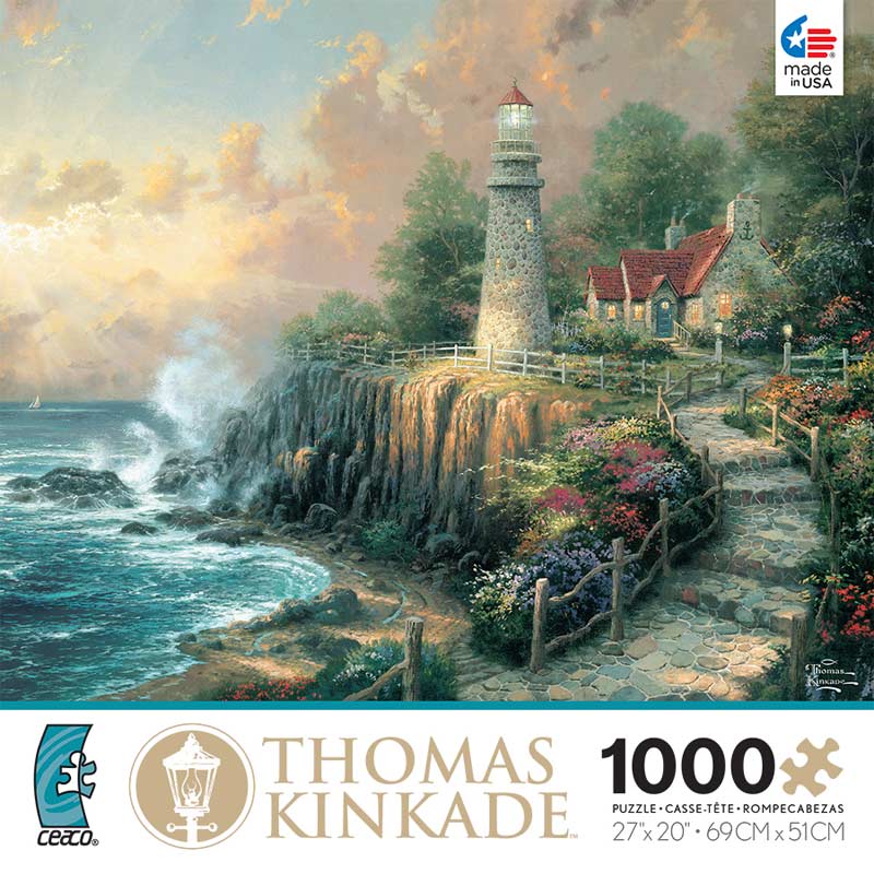 thomas kinkade lighthouse puzzle