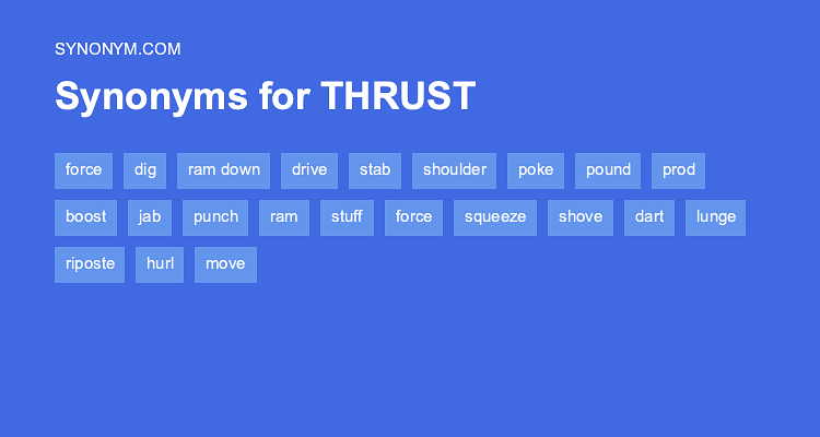 thrust antonym