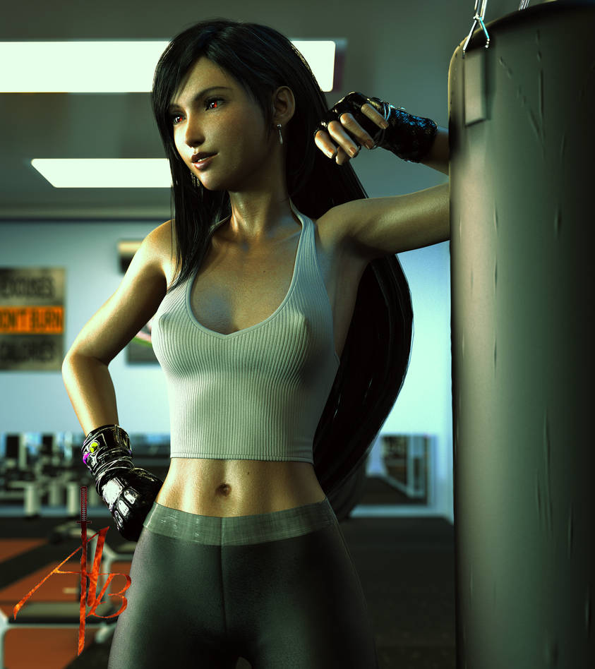 tifa lockhart working out