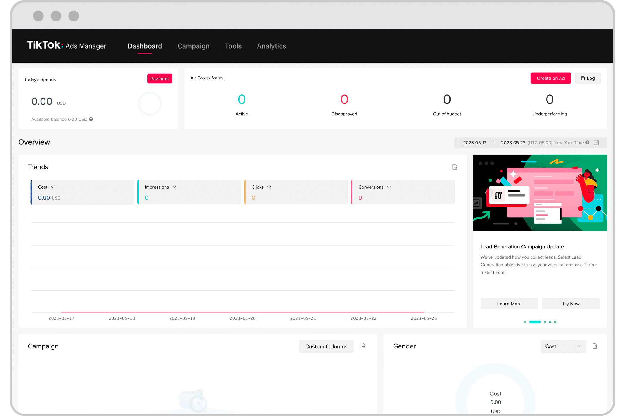 tik tok ads manager login