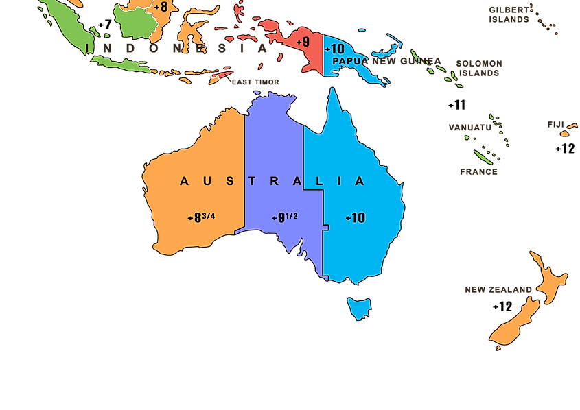 time difference australia and france