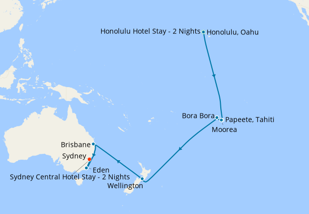 time difference between sydney and hawaii