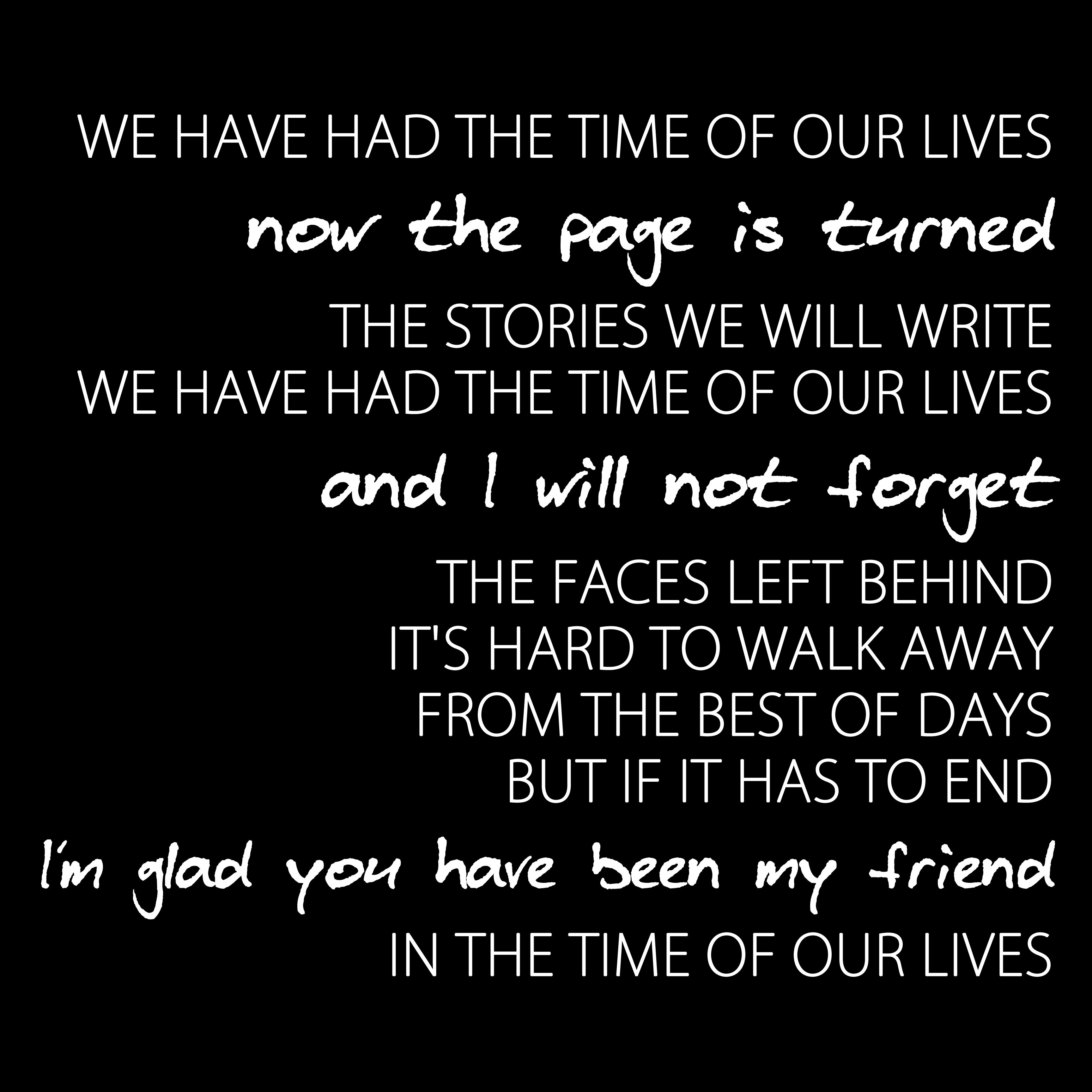 time of our lives lyrics