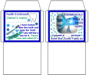 tooth fairy printable envelope