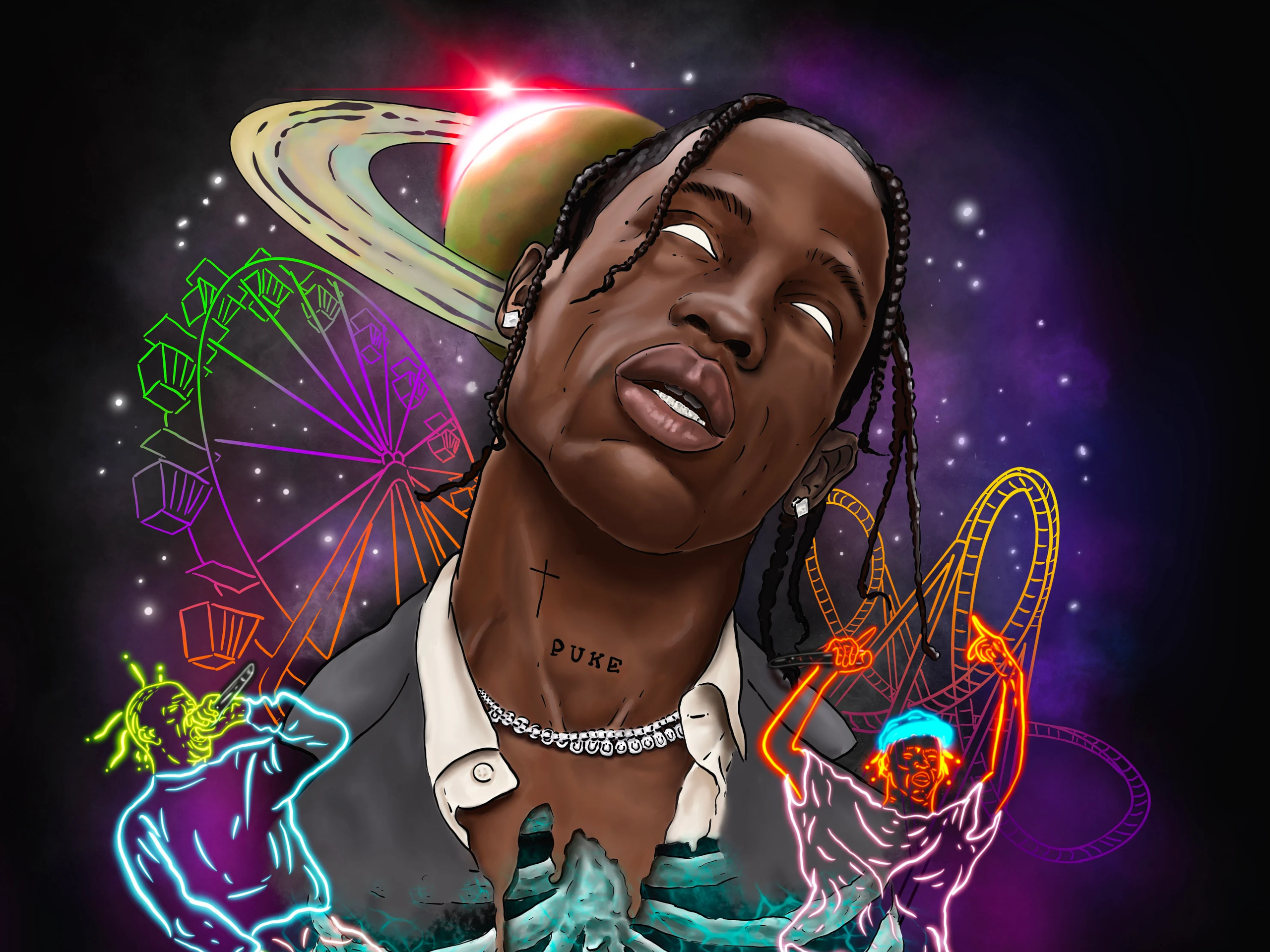 travis scott background