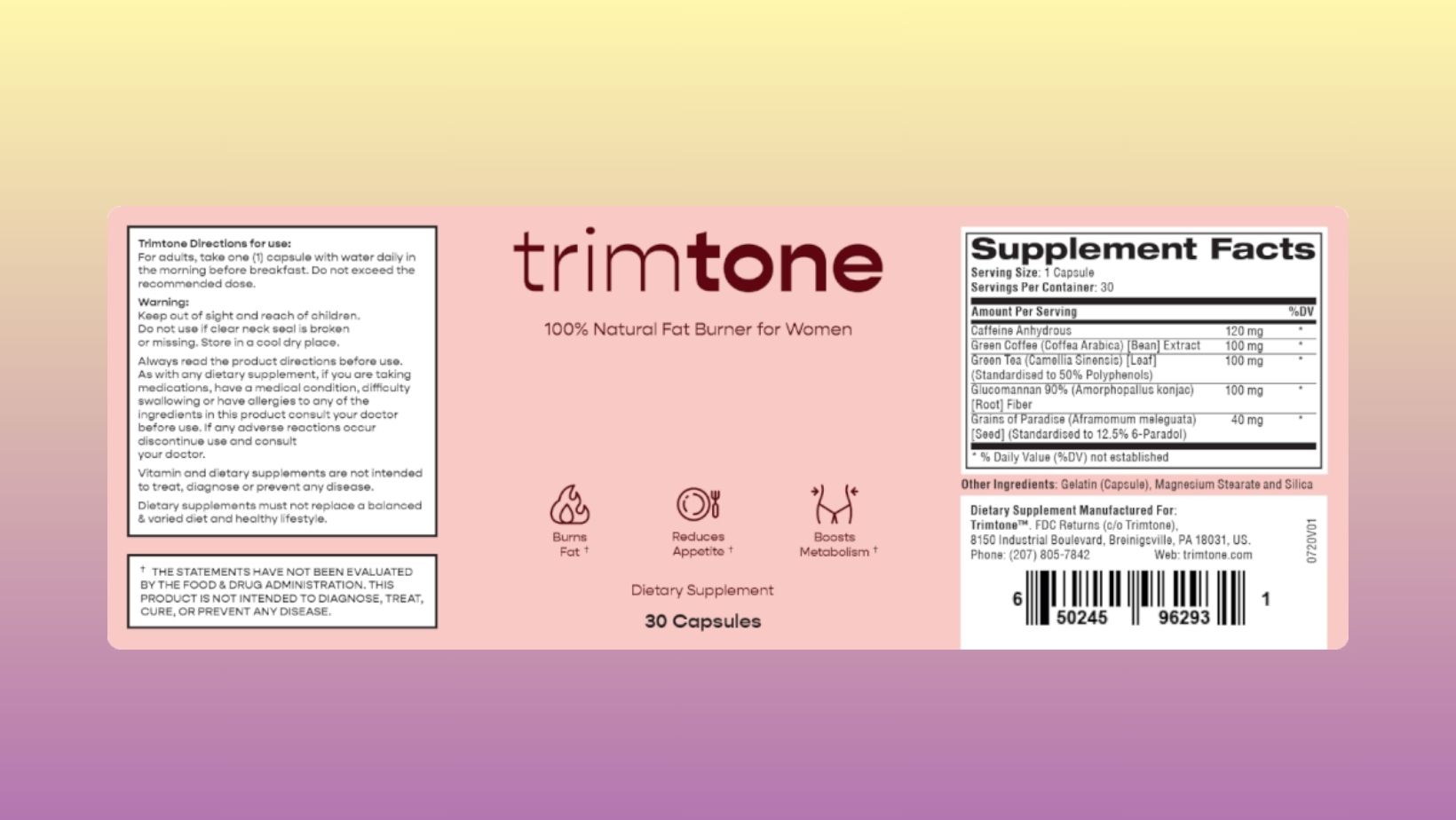 trimtone ingredients