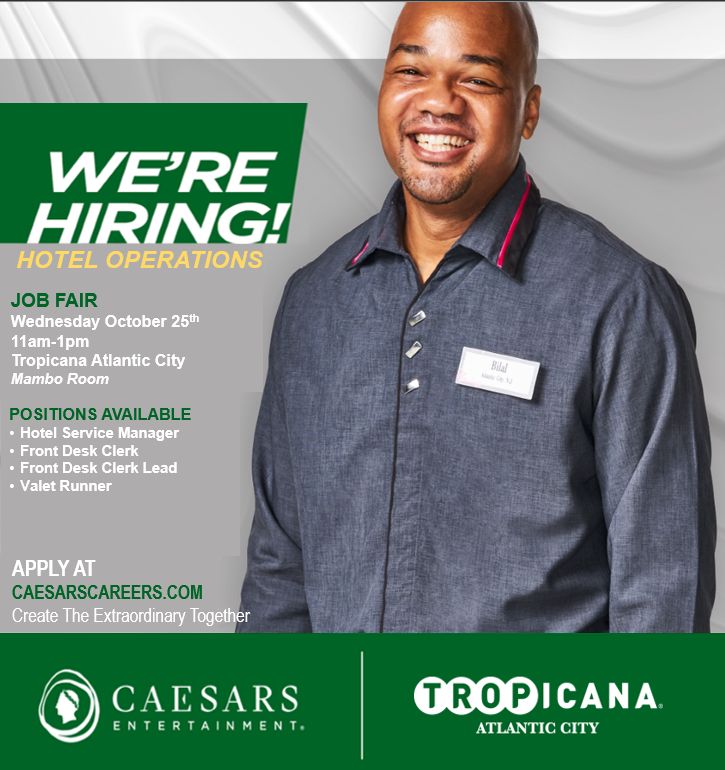 tropicana atlantic city jobs