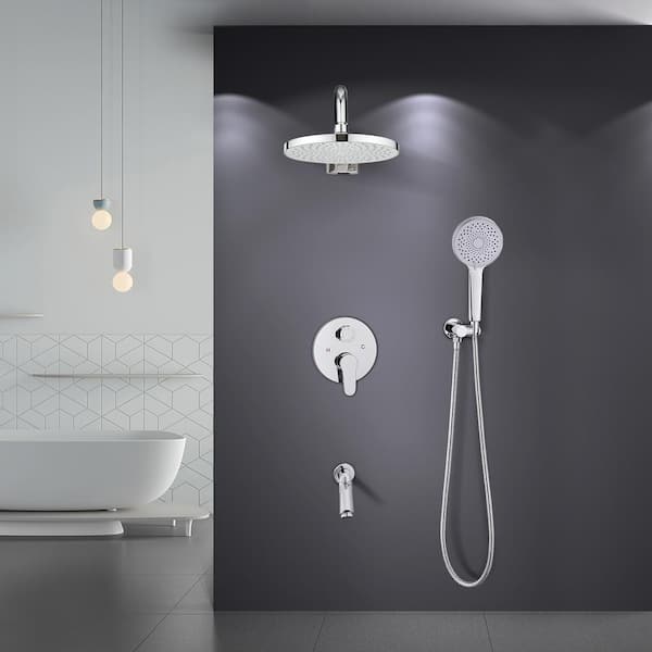 tub and shower faucet combo