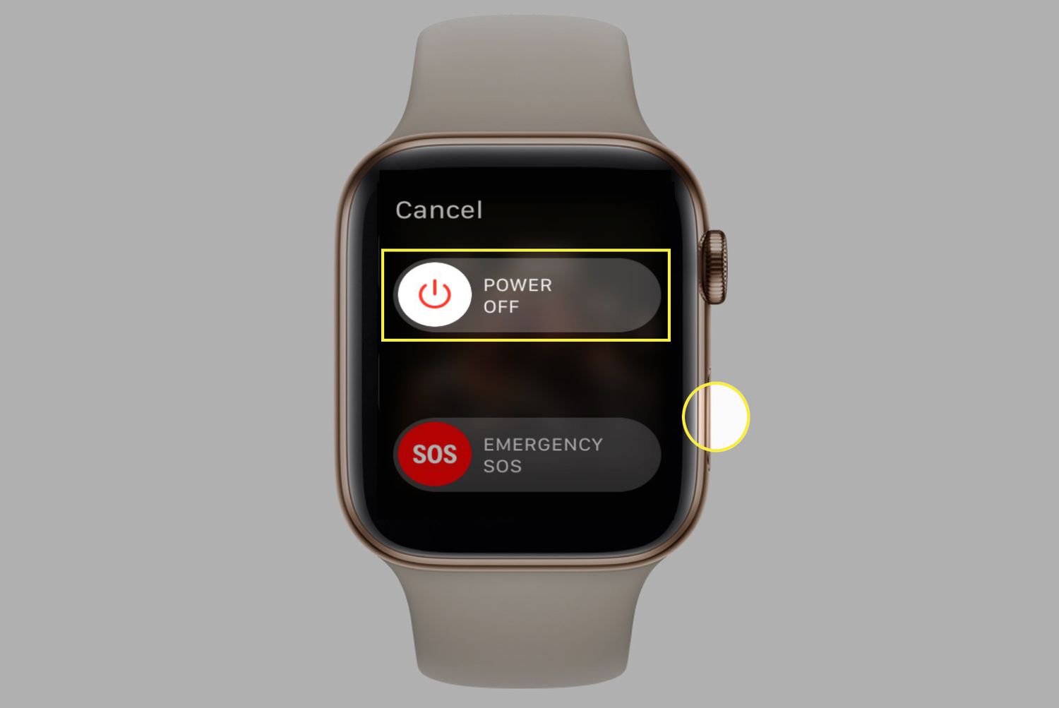 turn off apple watch