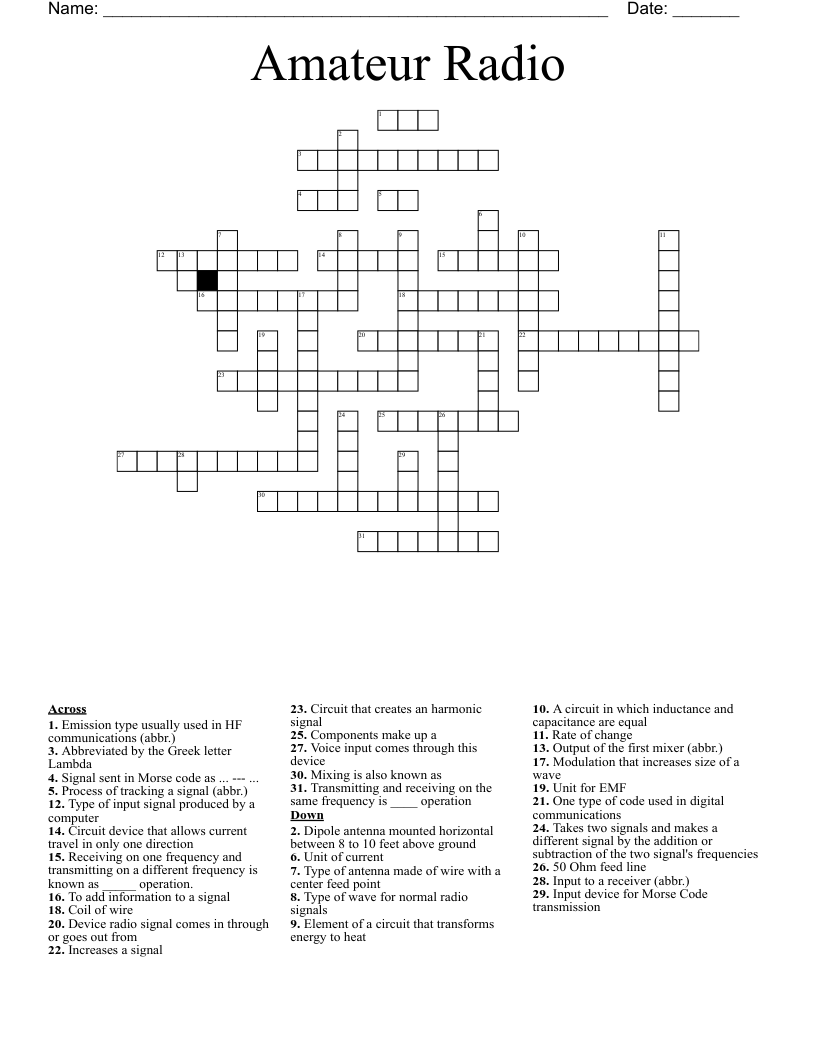 tv antenna crossword clue