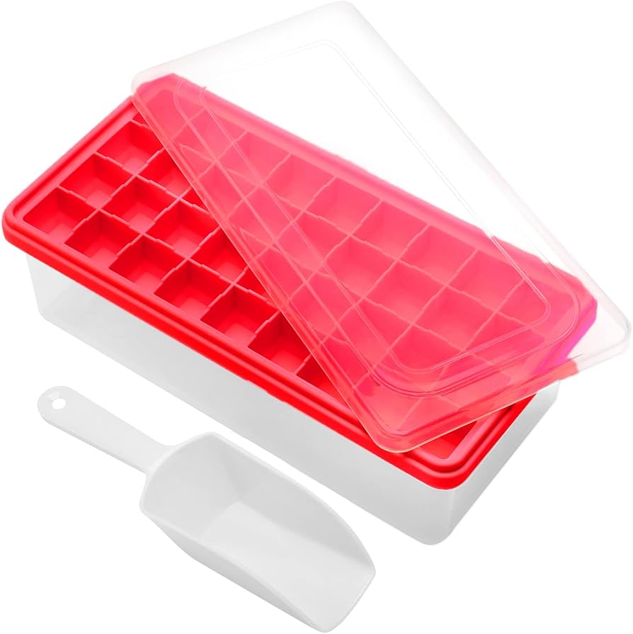 twist ice cube tray with storage container