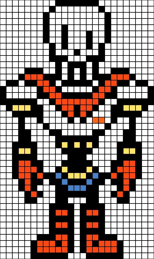 undertale pixel art grid