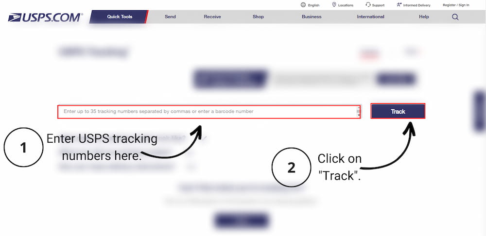 united states postal service tracking international