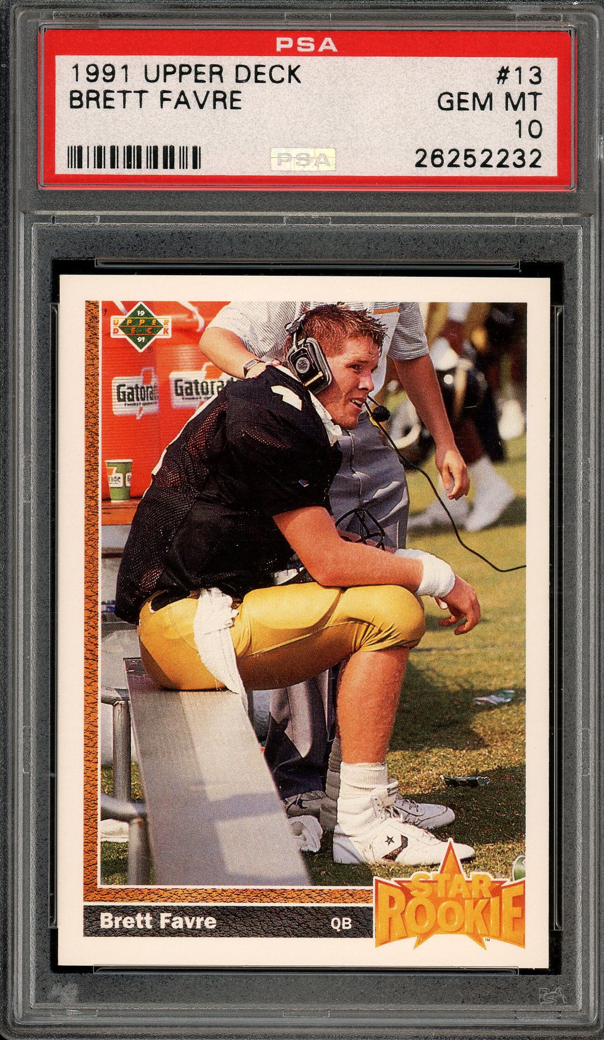 upper deck brett favre