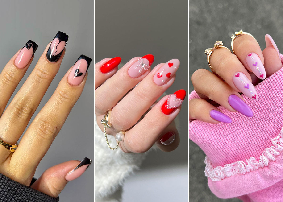 uñas acrilicas san valentin