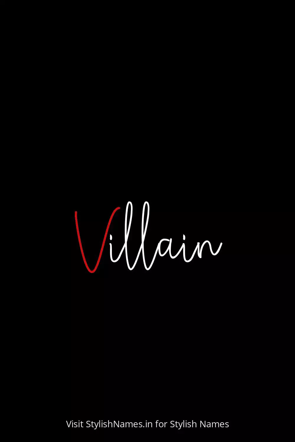 villain style name